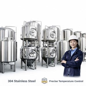 1000L,2000L,3000L Stainless Steel Double Wall Side Manhole Jacketed Beer Fermentation tank - Product Image 2