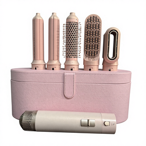 1000W 5合1多式热风造型套装吹风机刷子直发器卷发器吹风机造型梳子，便于旅行使用 - Product Image 3