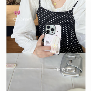 เคสโทรศัพท์แบบตั้งได้ลายจุดลายเท้าสุนัขพร้อมฟิล์มกันรอยสำหรับ iPhone 17 Pro Max 16 15 14 - Product Image 2