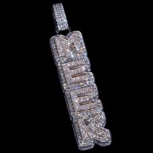 Colgante de Moissanita Personalizado de Hip Hop, Diseño Único, Plata de Ley 925, Joyería de Lujo con Incrustaciones de Diamantes para Hombre y Mujer, Regalo - Product Image 5