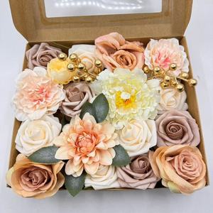 Vente chaude De Mariage Artificielle Fleurs Éternelles Forth Haute Qualité Mixte Rose Bouquet Intérieur Extérieur Fenêtre Décoration - Product Image 6