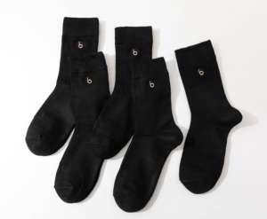 उच्च गुणवत्ता वाले बांस के मोजे मैन चालक दल कढ़ाई कस्टम लुभावनी थोक सस्ते मोजे - Product Image 3