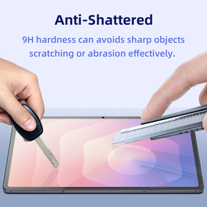 新入荷 2.5Dフィルムセーバー強化ガラス Samsung Galaxy Tab S10 Lite用スクリーンプロテクター - クリアケース対応 スムーズな感触 - Product Image 4