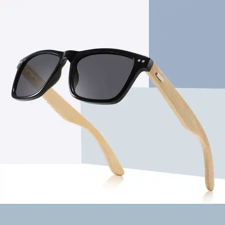 Tùy chỉnh handmade Kính mát tre phụ nữ cổ điển Mens CE sinh thái thân thiện chống UV tre đền Shades kính mặt trời