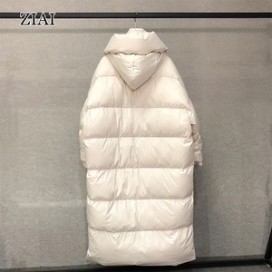 Doudoune de Luxe Grossiste Épaissie Rembourrée à Capuche <span class=keywords><strong>Grande</strong></span> <span class=keywords><strong>Taille</strong></span> Hiver pour <span class=keywords><strong>Femme</strong></span> 90% Duvet de Canard Blanc Chaud Noir - Product Image 3
