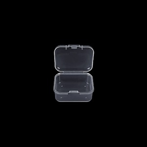 Rectangular Transparent Storage Box 4.1X3.1X1.5Cm Pp Plastic With Lid For <b>Jewelry</b> <b>Packaging</b> Display - Product Image 1