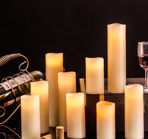 ชุดเทียนแอลอีดีแบบไร้เปลวไฟวัสดุพาราฟินควบคุมการหรี่ไฟฟังก์ชั่นตกแต่งบ้าน - Product Image 5