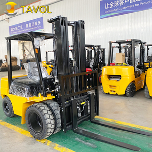 Montacargas Diésel con Motor Euro V, Montacargas de <span class=keywords><strong>2</strong></span>, 3, 3.5 y 4 Toneladas con Neumáticos Delanteros Dobles, Montacargas con Mástil de 3 Etapas de 5 Metros - Product Image 1