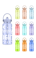 Bouteille d'eau en plastique réutilisable sans BPA bouteille à boire portable étanche pour salle de sport, bureau, voyage en plein air