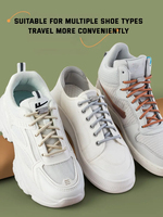 Nouveaux lacets élastiques baskets Tennis lacets ronds sans attaches enfants adultes sans cravate lacet élastiques accessoires de chaussures