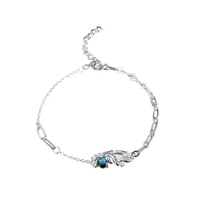 Ban Đầu 925 Sterling Bạc Lông Vòng Đeo Tay Cho Cô Gái Bạc Phụ Nữ Thời Trang Đồ Trang Sức Vòng Đeo Tay Bangles Đồ Trang Sức Bán Buôn Trung Quốc