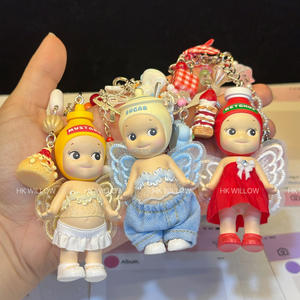2026 New Action Figure Sonny Angels Snack Keychains With Clothes Mobile <b>Phone</b> Charms <b>Accessories</b> for Women Silicone PVC Beads - Product Image 5