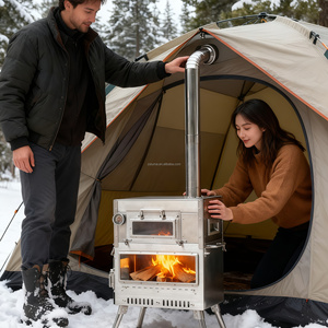 Table with Lid Garden Supplies <strong>Steel</strong> Firepit for <strong>Outdoor</strong> <strong>Fireplace</strong> - Product Image 1