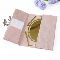 Cartes d'invitation de mariage 2026 en acrylique doré effet miroir, personnalisées, texture velours, luxe, faites à la main, couvertures rigides en papier, art