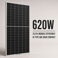 Modules photovoltaïques MULOYAL 620W, efficacité 23,5 %, 2323 mm x 1134 mm, type N, contact arrière intégral, verre mono, alliage d'aluminium anodisé, panneaux solaires