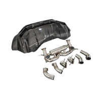 Kit de carrosserie léger personnalisé pour Lamborghini Huracan LP580 LP610, pare-chocs arrière en fibre de carbone de style T amélioré + kit de carrosserie avec tuyau d'échappement