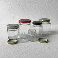 OEM 100ml 150ml Lebensmittel qualität Glas Marmeladen glas Deep Lid Zinn deckel Tiernahrung Keks Honig Schokolade Versiegelung Typ Schraub verschluss