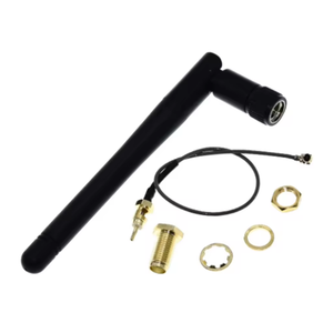 Antena WiFi 2.4GHz 3dBi RP-SMA Macho para Router Inalámbrico + Cable Pigtail de 17cm PCI U.FL IPX a RP Macho para ESP8266 ESP32 - Product Image 1