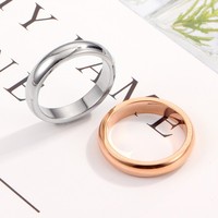 Hochzeit Schmuck Kunden Gravieren Einfache Designs Gold Überzogene 316L Edelstahl Blank Plain Hochzeit Ring