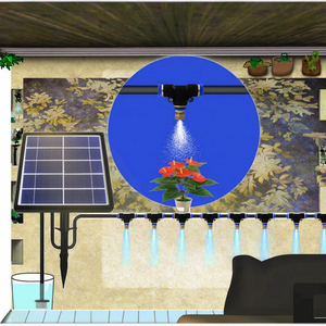 Système d'irrigation <span class=keywords><strong>solaire</strong></span> goutte à goutte <span class=keywords><strong>arrosage</strong></span> <span class=keywords><strong>automatique</strong></span> pour balcons maisons vertes jardins pour usage domestique extérieur - Product Image 3