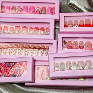 Échantillons Gratuits – Ongles Press-On de Luxe à Marque Privée, Faits Main, Personnalisés, Épais en Acrylique avec Strass, <span class=keywords><strong>Faux</strong></span> Ongles - Product Image 1