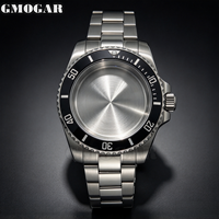Boîtier de montre de plongée mécanique en acier inoxydable 40 mm avec verre saphir, bracelet 20 mm, mouvements NH34/NH35/NH36/NH38, boucle réglable