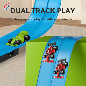 Chengji Cartoon Avonturenbaan Slotcar Speelgoed Cool Design Opvouwbaar 4-meter Alloy Racebaan Dubbele Ramp Glijbaan Slotcar Speelgoed - Product Image 2