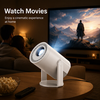 Projecteur LCD portable Android 14 200 ANSI WiFi 6 natif 720P, idéal pour Noël, le plus vendu en Europe