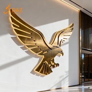 Gruppo <span class=keywords><strong>d</strong></span>'Arte <span class=keywords><strong>D</strong></span>&Z Scultura Murale Moderna Personalizzata in <span class=keywords><strong>Acciaio</strong></span> Inox a Forma di <span class=keywords><strong>Aquila</strong></span> per Hotel e Decorazioni Interne - Product Image 5