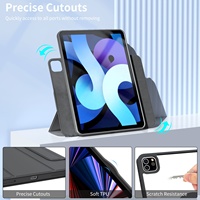 Étui en acrylique transparent accepter étui pour tablette porte-crayon pour iPad Pro 4th 5th 6th 12.9 pouces