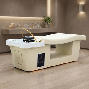 Lit de lavage capillaire haut de gamme avec circulation d'eau et inhalation de vapeur pour la santé et les soins capillaires, lit de beauté pour salon de beauté - Product Image 1