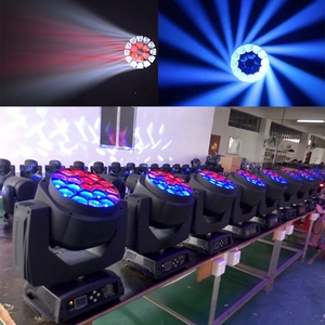Projecteur de scène à tête mobile LED Wash Zoom Bee Eye 19x15W, projecteur de scène à tête mobile Wash 19x15W Bee Eye RGBW 4-en-1 pour DJ et concerts - Product Image 6