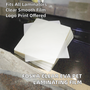 Film de plastification PET transparent brillant souple pour plastifieuse thermique, idéal pour photos, menus et travaux manuels - Product Image 2