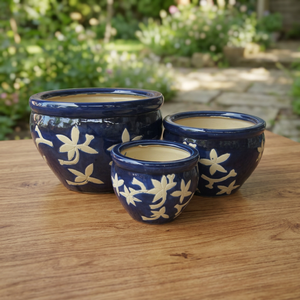 Eco-Friendly Indoor/Outdoor Ceramic Flower Pots & Planters <b>Sets</b> with Drainage Hole for Home Garden Hotel Use - Product Image 1
