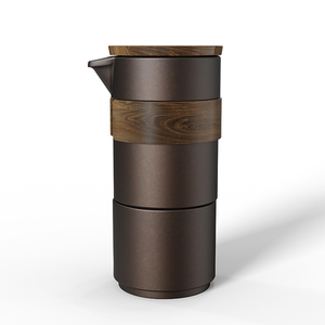 Juego de té de porcelana de cerámica DHPO con tetera, Infusor de malla con tapa de taza de té, caja de regalo portátil ecológica - Product Image 2