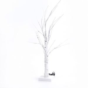 White Christmas <b>Tree</b> with <b>Lights</b> Tabletop Birch <b>Tree</b> with LED Battery <b>Light</b> up Home Party WeddingChristmas Decoration - Product Image 1