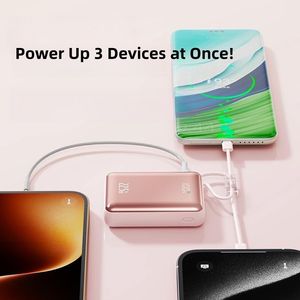 Banque d'alimentation mini haute capacité 22,5 W avec logo personnalisé, affichage LED, charge ultra-rapide, 10000/20000 mAh, chargeur numérique avec affichage, cadeau - Product Image 5