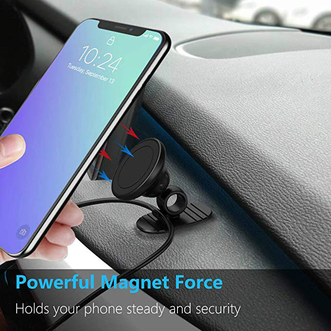 Leadingplus 360 Magnetic Car Phone Holder Mini Stand Cell Phone Magnet Mount Car Holder For iPhone Samsung