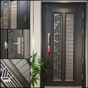 <span class=keywords><strong>Porte</strong></span> de sécurité en acier de haute qualité, <span class=keywords><strong>porte</strong></span> <span class=keywords><strong>d</strong></span>'<span class=keywords><strong>entrée</strong></span> en acier galvanisé imperméable et isolée pour bâtiments résidentiels - Product Image 6