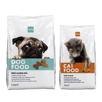 Sachet en plastique écologique imprimé en héliogravure, résistant à l'humidité, pour aliments pour animaux de compagnie (chiens et chats), avec fond plat et fermeture éclair, en Mylar