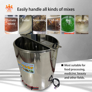 Vente chaude fond antiadhésif 20 <span class=keywords><strong>litres</strong></span>-400 <span class=keywords><strong>litres</strong></span> petit mélangeur à contrôle automatique de la température mélangeur de cuisson mélangeur de sauce chili - Product Image 3