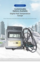 Thermomètre numérique pour rail ferroviaire, affichage numérique, testeur de câbles, de -40°C à +70°C