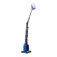 Plateforme élévatrice électrique à mât vertical en acier pliable automatique, modèle 3M, portable, 1,8x0,8M, 160KG