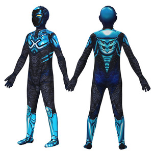 Disfraz de cosplay inspirado en la película Blue Beetle, traje completo azul para niños de 8 a 13 años, juego de rol de Halloween - Product Image 2