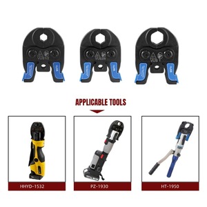 Têtes de sertissage hydrauliques compactes multi-usages en cuivre pour tuyaux, norme américaine, en acier inoxydable, outil de pressage professionnel VUS 1/3/1 pouce, matrices de <span class=keywords><strong>plomberie</strong></span> - Product Image 6