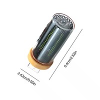 Lampe d'ambiance de voiture USB, veilleuse tactile à intensité variable, LED, rétro, portable, mini bouteille en verre