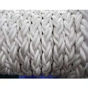 Strong Line 8 12 24 Strands Double Braided PP Mooring Single Marine Anchor Rope Thick Ship White Black Blue Rope 40mm 100mm 100m