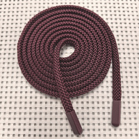 Cordon de serrage plat tressé semi-rond en nylon coloré pour ceintures de pantalons de sport et cordons de capuche de sweats à capuche