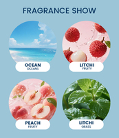Bougie en gel parfumée à l'océan, faite à la main par ESUN, dans un bocal en verre - Biologique, longue durée, respectueuse de l'environnement