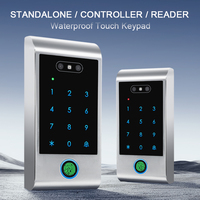 Lettore di Impronte Digitali con Rilevamento del Palmo della Mano, Controllo Accessi IP67 Impermeabile, in Lega di Zinco, Anti-vandalismo, Standalone, Wiegand, Archiviazione Cloud, Touchscreen